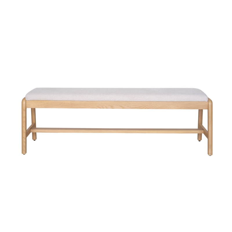 Polyester Blend Upholstered Bench