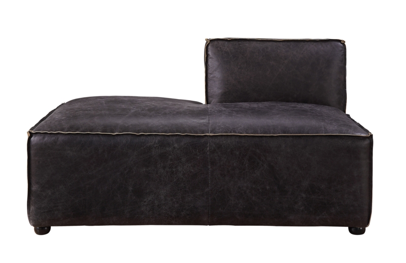 Quamine Leather Chaise Lounge