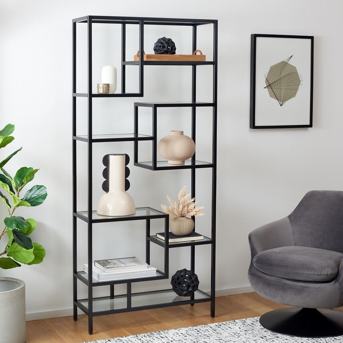 Ramie 10 Shelf Etagere