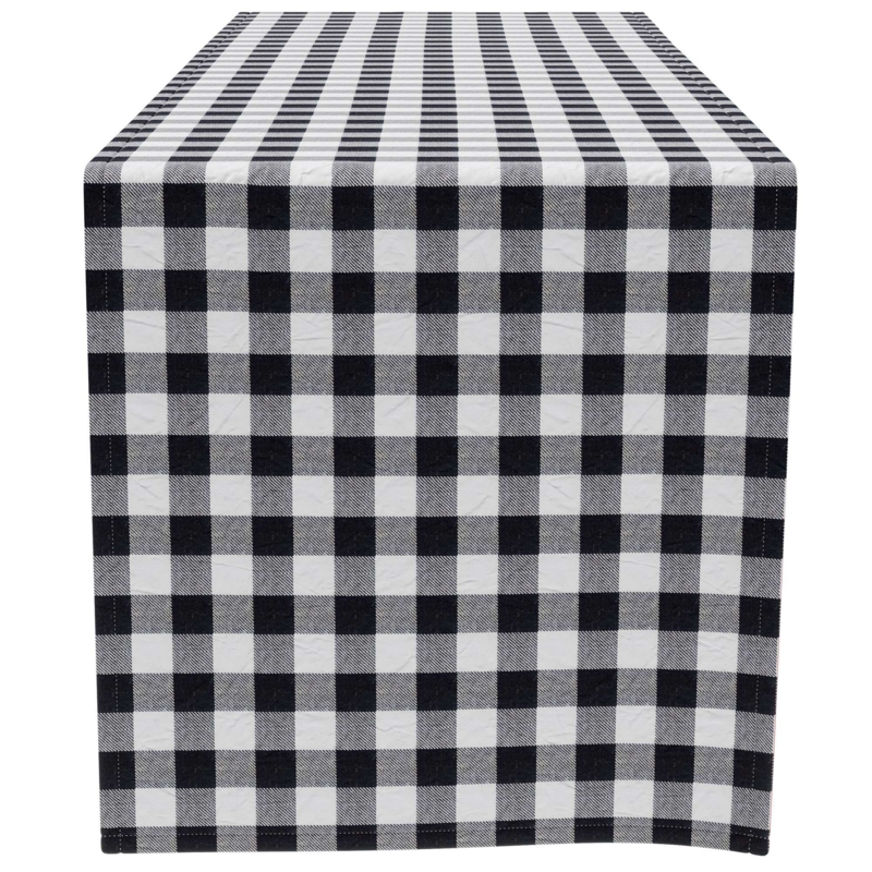 Rectangle Gingham Thanksgiving Cotton Table Runner