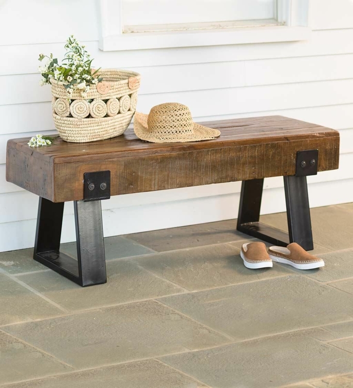 Richland Indoor/Outdoor Reclaimed Wood Bench