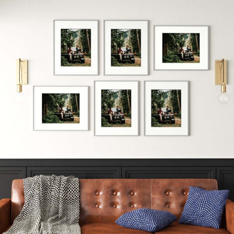 Rohde Metal Picture Frame - Set of 6
