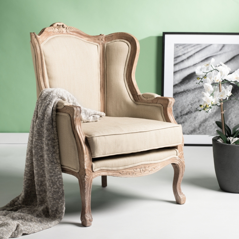 Sabine Upholstered Wingback Chair