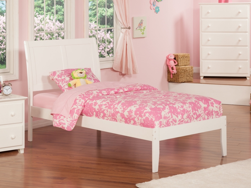 Salem Solid Wood Sleigh Platform Bed