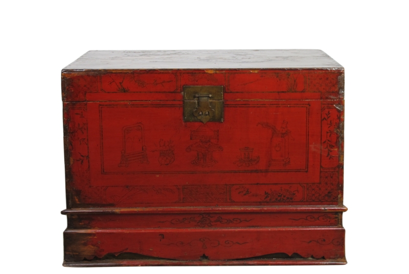 Solid Wood Vintage Trunk