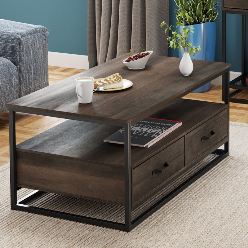 Southside 43.3'' W Coffee Table with 2 Drawers