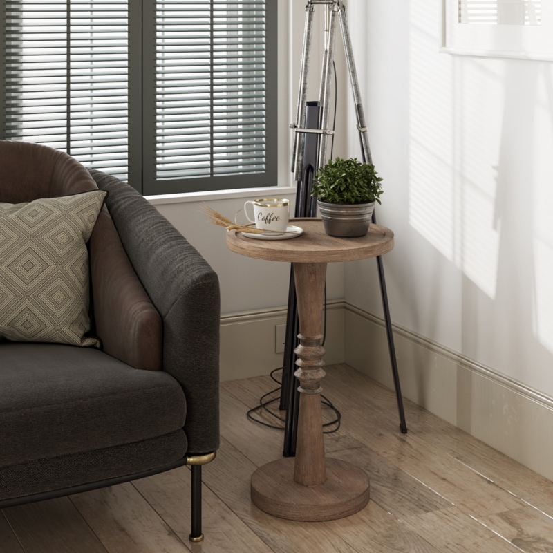 MSOBAIW Small Round Side Table For Small Spaces, Barbados | Ubuy