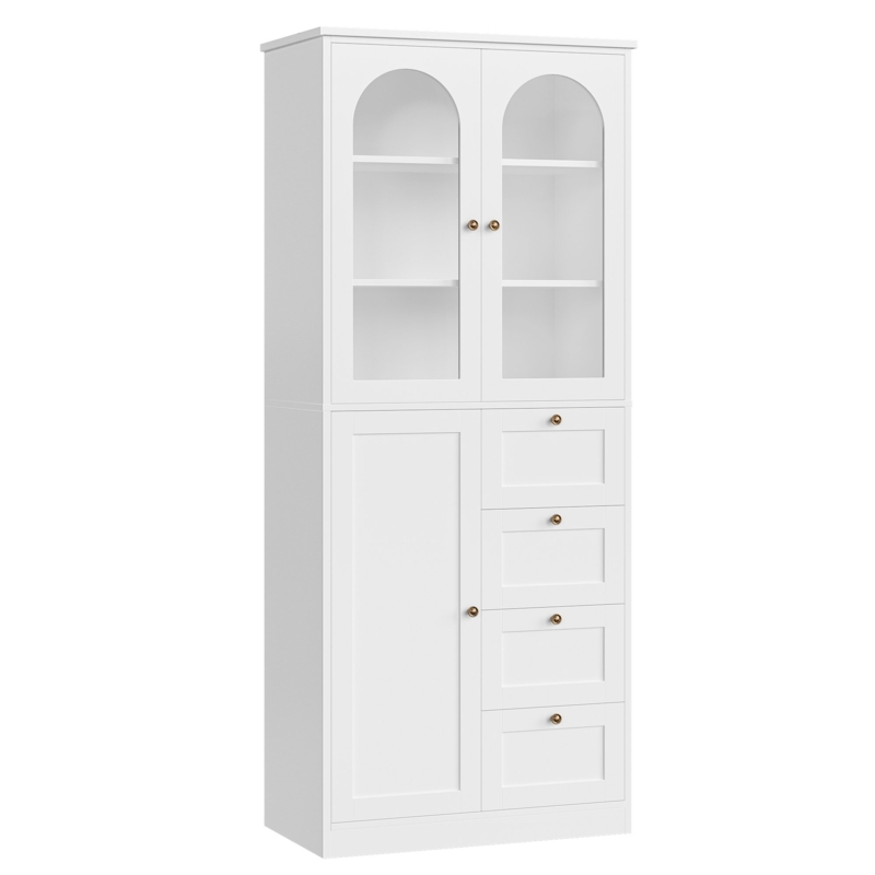 Taeko 70.9" Freestanding Bathroom Cabinet With Adjustable Shelf
