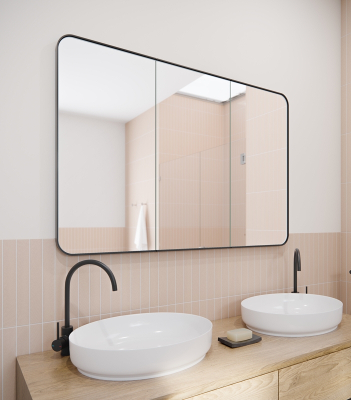 Three Door Steel Frame Square Shape Medicine Cabinet
