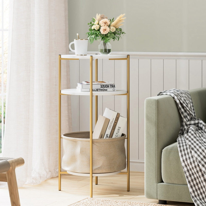 Touete Metal Nightstand