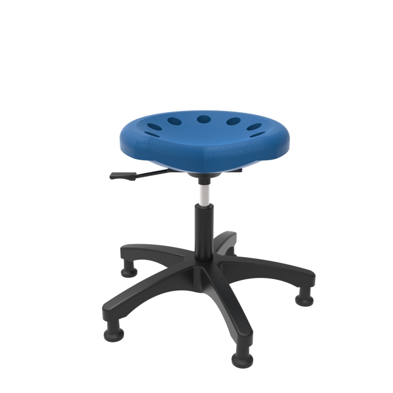 Tractor Stool Adjustable Height Ergonomic Lab Stool with Wheels