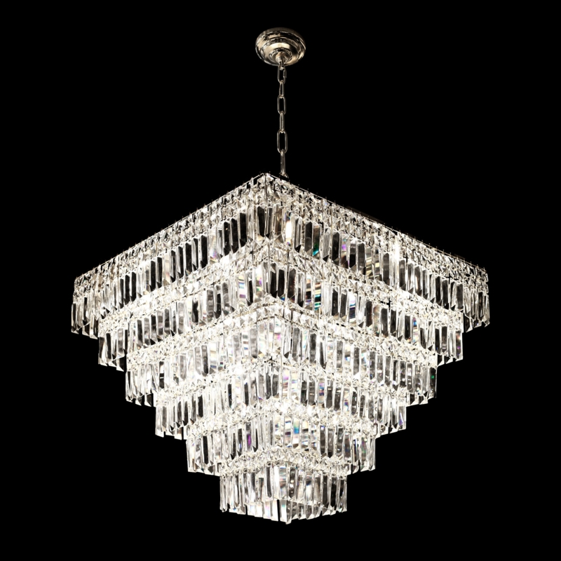 Trevorton 13 - Light Crystal Dimmable Square / Rectangle Chandelier