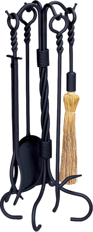 Ussery 5-Piece Iron Fireplace Tool Set