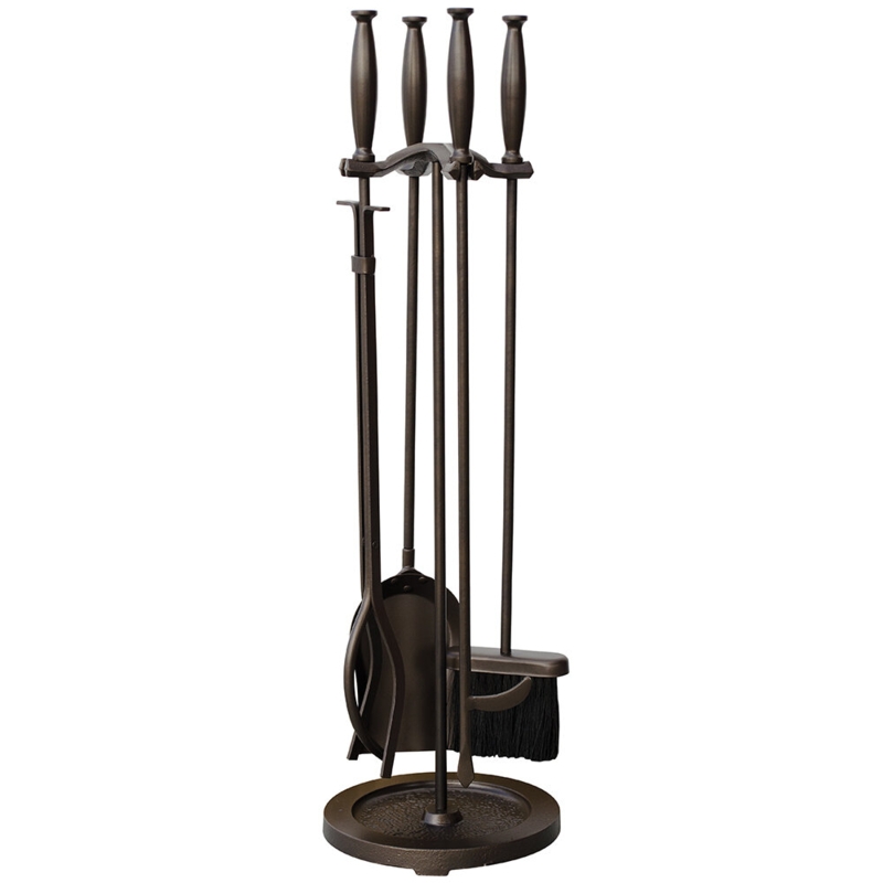 Valladares 5 Piece Steel Fireplace Tool Set