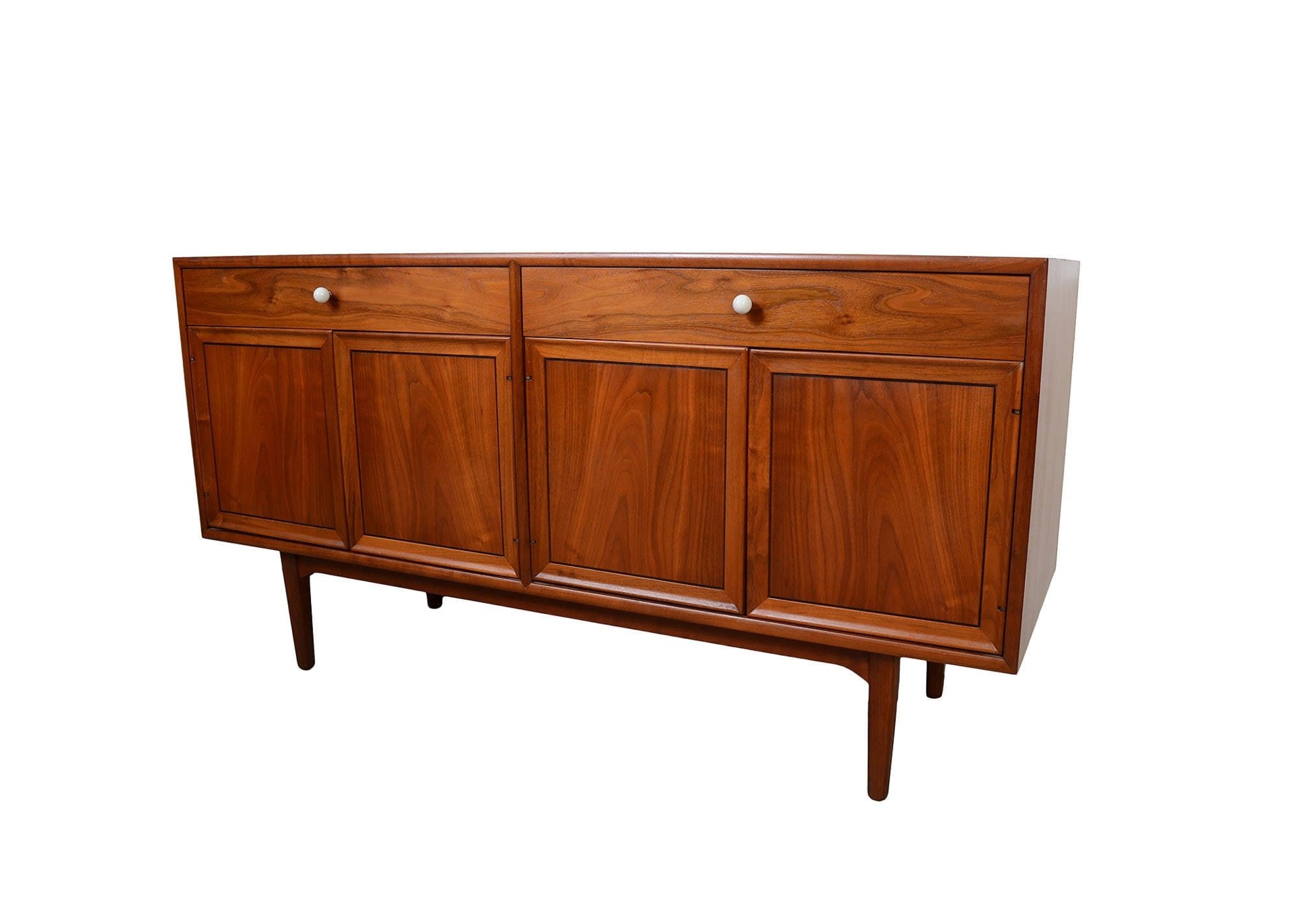 Walnut Credenza Drexel Declaration Mid Century Modern Kipp Stewart