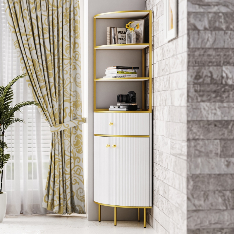 Zoilo Corner Storage Bookcase