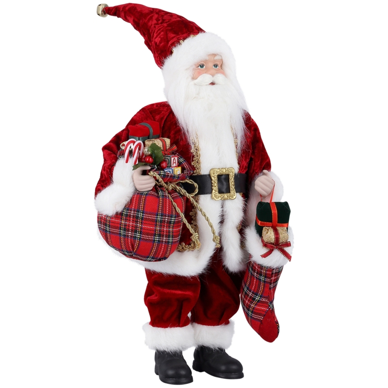 17" Santa Claus Christmas Figurine Senta Figure Decoration