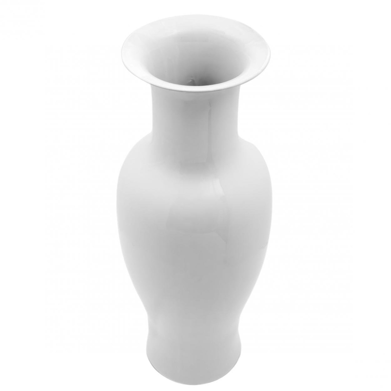 36" Tall Antique White Porcelain Vase