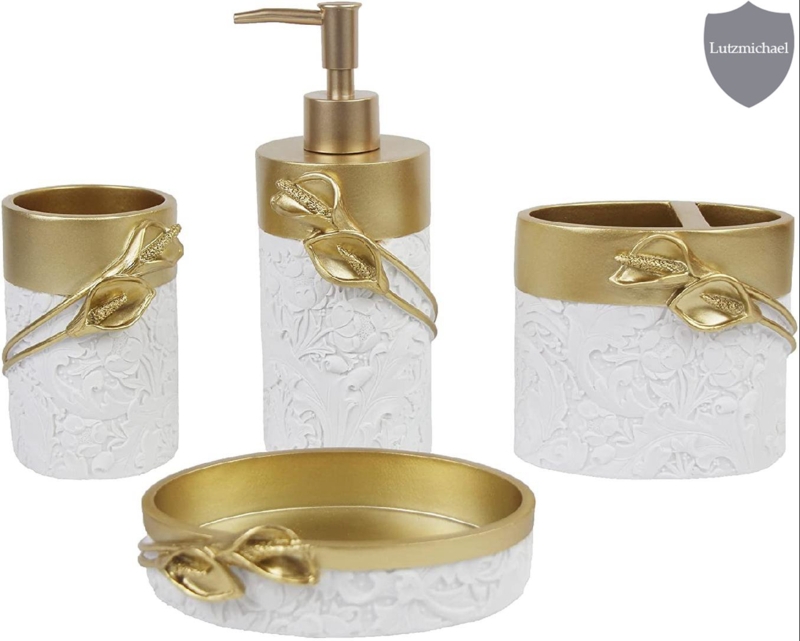 4 Piece Bathroom Accessories Set