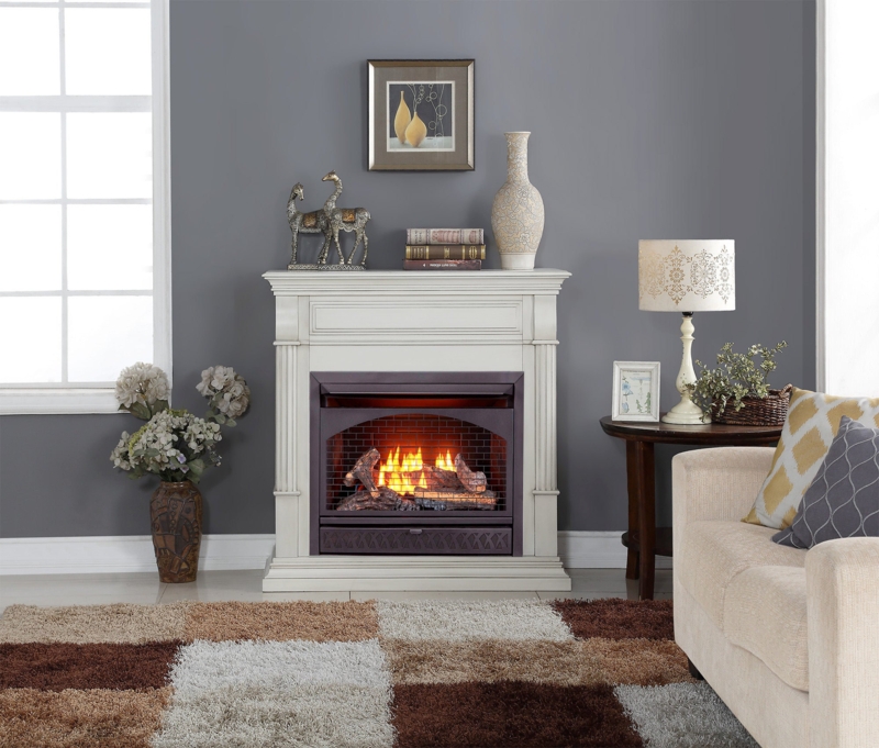 40'' W Ventless Fireplace