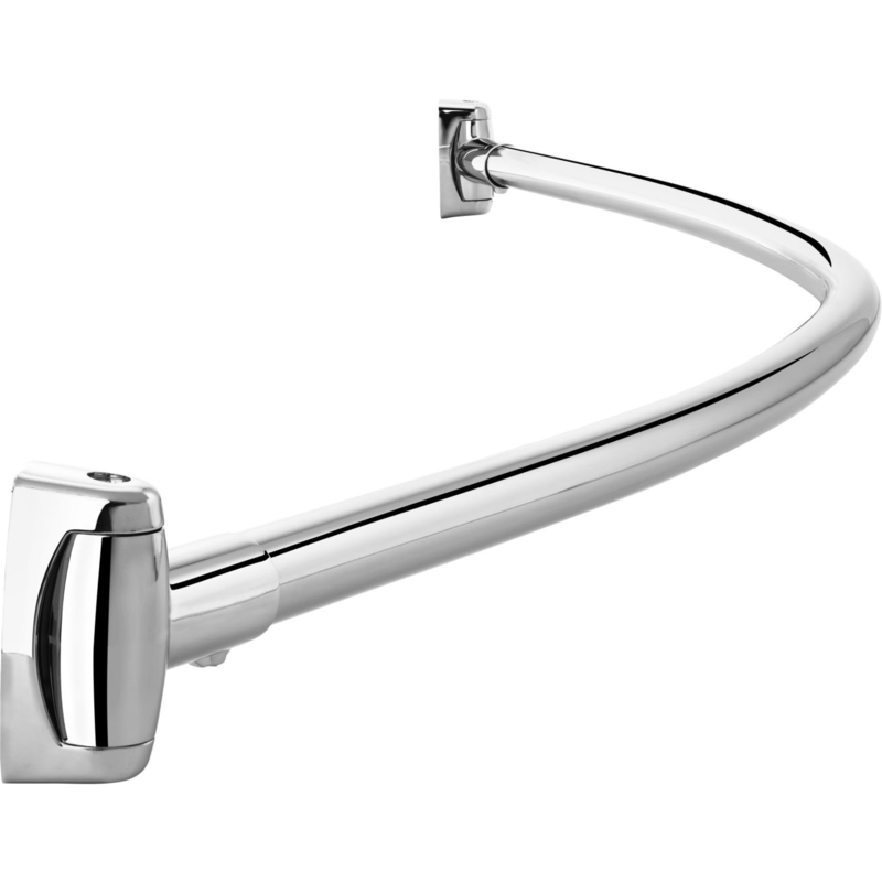 60'' Curved Fixed Shower Curtain Rod