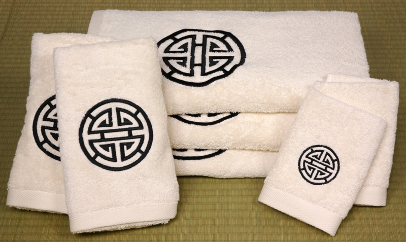 7 Piece Shou Long Life Bath Set in Ivory