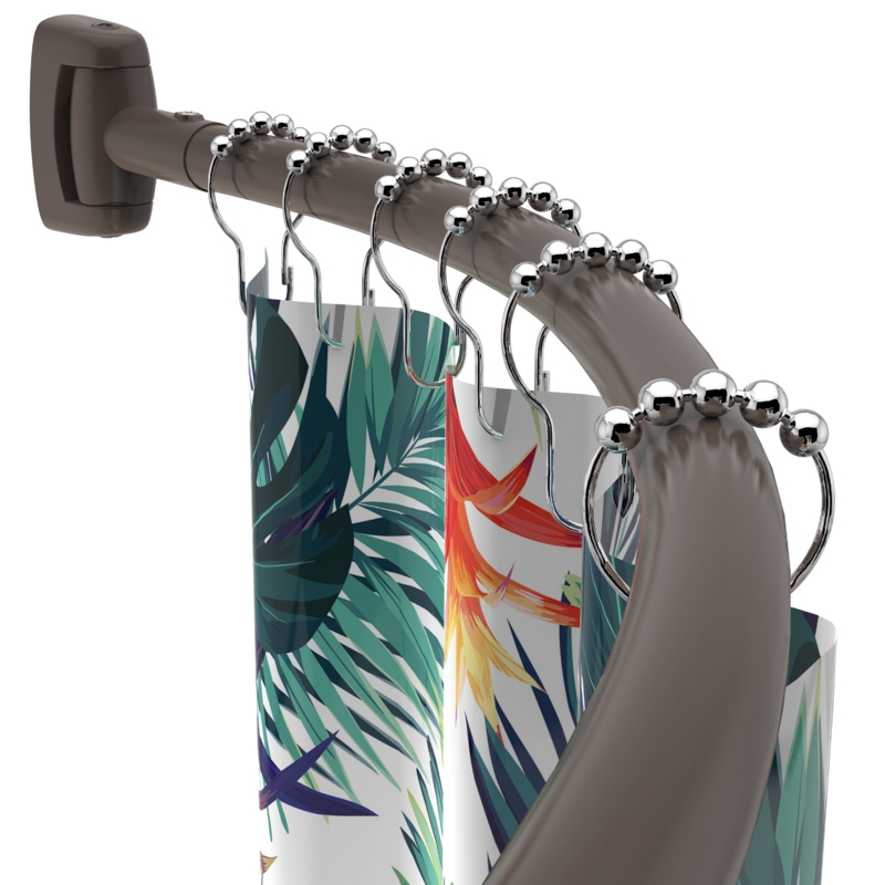 72'' Curved Fixed Shower Curtain Rod