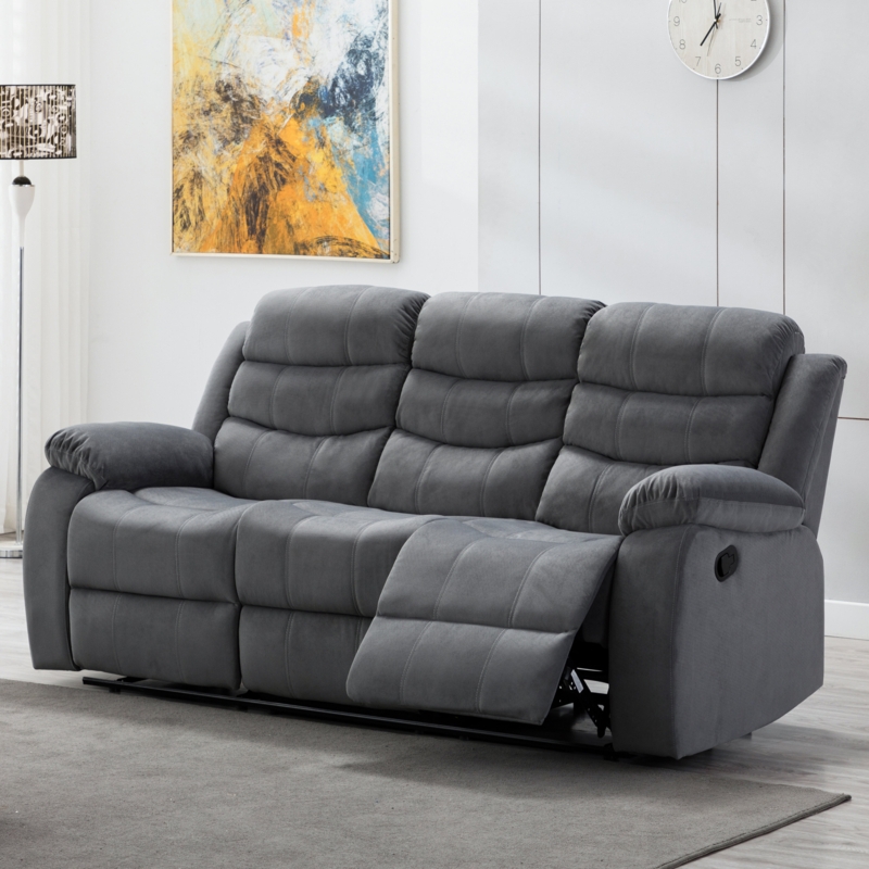 81'' Upholstered Reclining Sofa