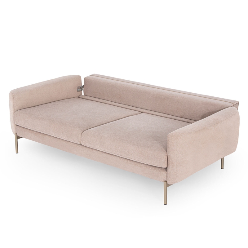 90.6'' Velvet Cushioned Convertible Sofa