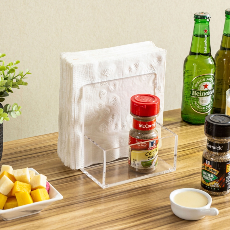 Acrylic Napkin Holder Spice Caddy