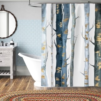 Cabin Shower Curtain - Foter