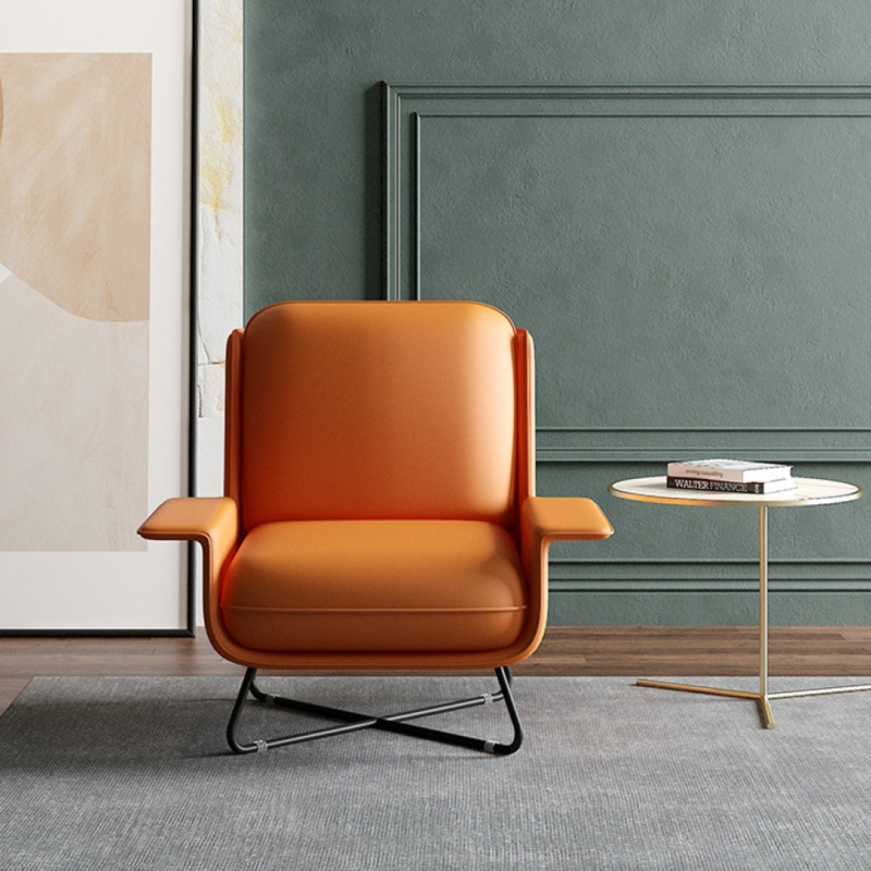 Amritha Faux Leather Armchair
