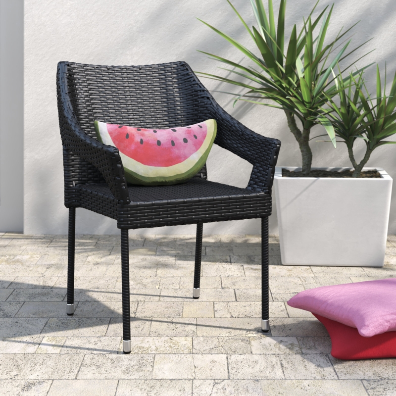 Annaise All Weather Commercial Grade PE Rattan Stacking Patio Chair