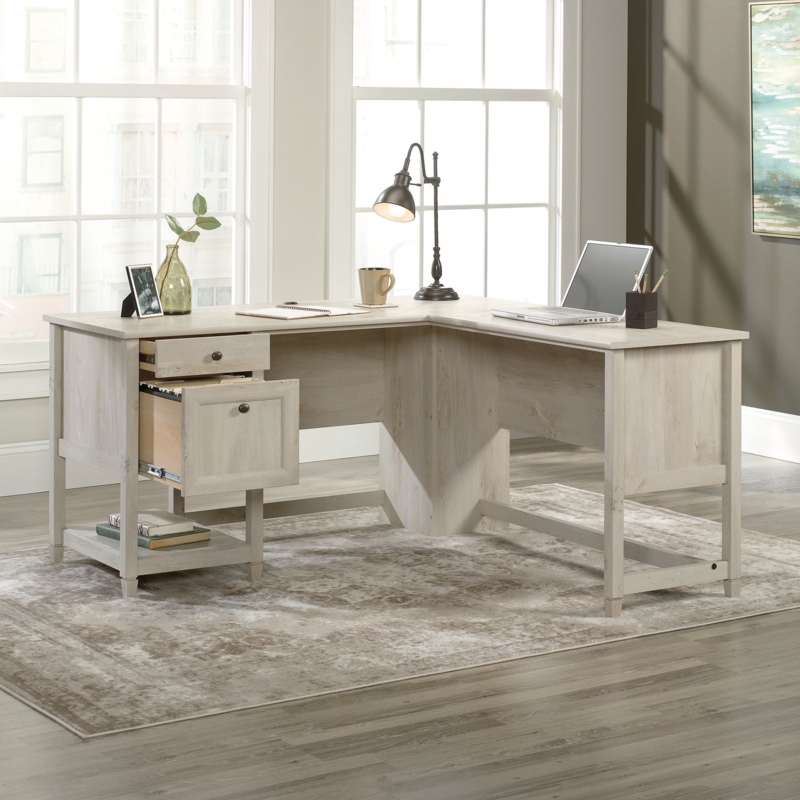 Annemargret Solid Wood L-Shape Desk