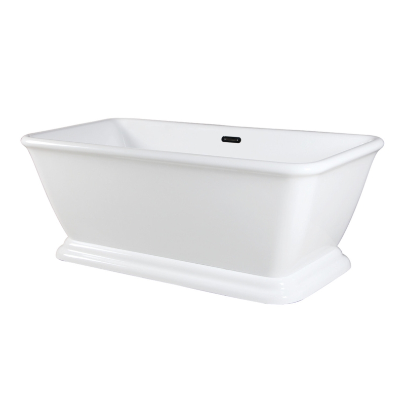 Aqua Eden 70.69'' x 31.88'' Freestanding Soaking Acrylic Bathtub