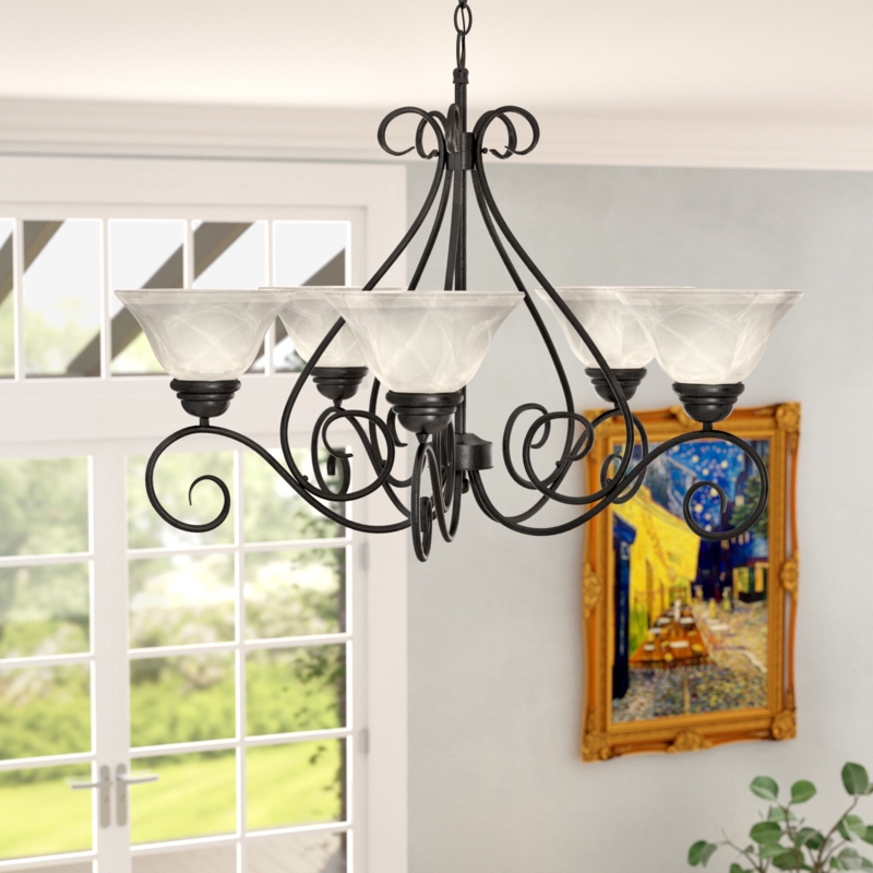 Baptista 5 - Light Dimmable Classic / Traditional Chandelier
