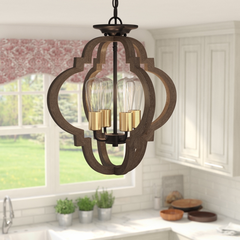 Bendale 4 - Light Dimmable Geometric Chandelier