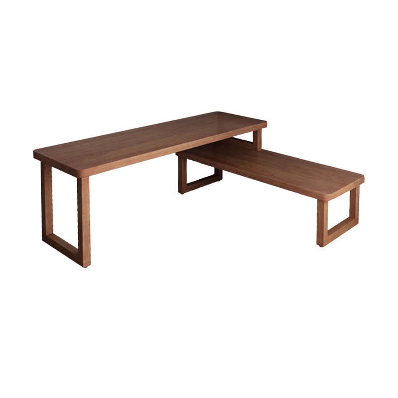 Biagi 2 Solid Wood L-Shaped Desk And Chair Set Office Set with Hutch