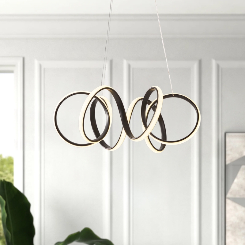Binu Dimmable LED Aluminum Geometric Chandelier