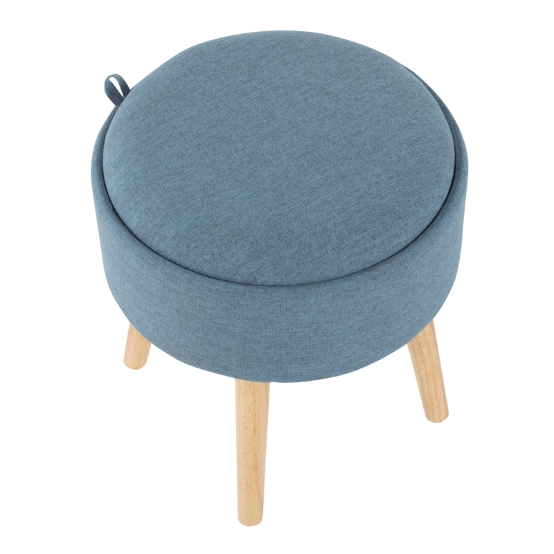 Borlow Solid Wood Accent Stool