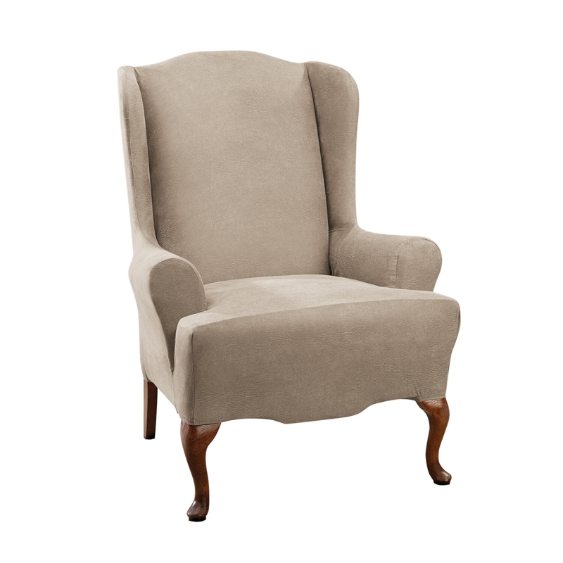 Box Cushion Wingback Slipcover