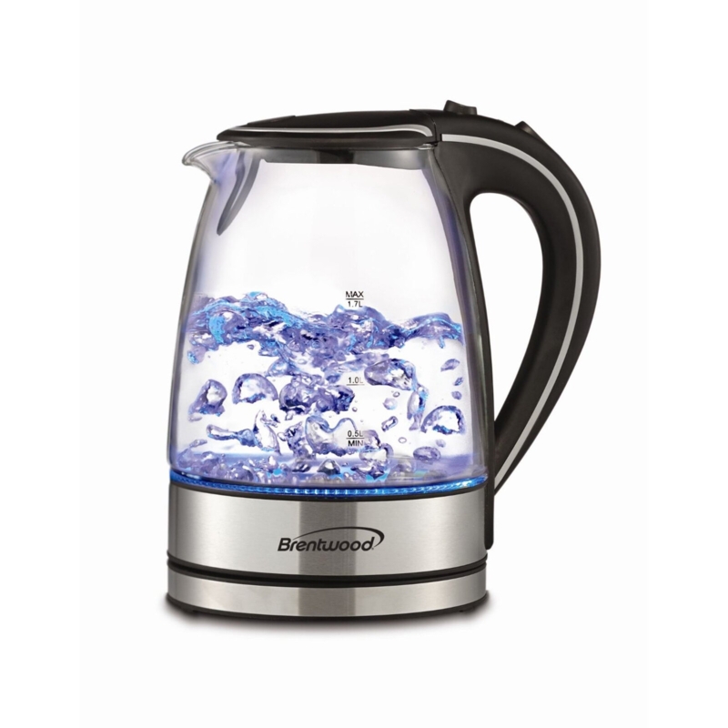 Brentwood 1.7 Quarts Glass Electric Tea Kettle