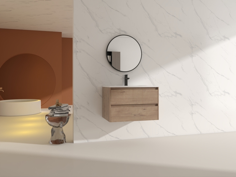 Bronc 30'' Single Bathroom Vanity with Resin Top