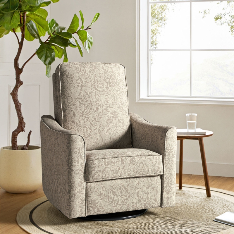 Brosius Upholstered Swivel Glider Armchair