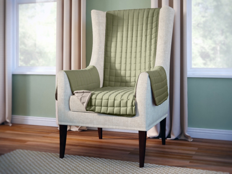 Brystol Box Cushion Wingback Slipcover