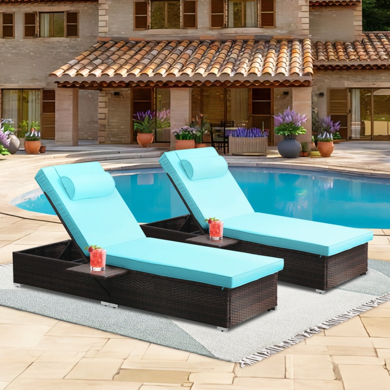 Caberfae Outdoor Wicker Chaise Lounge