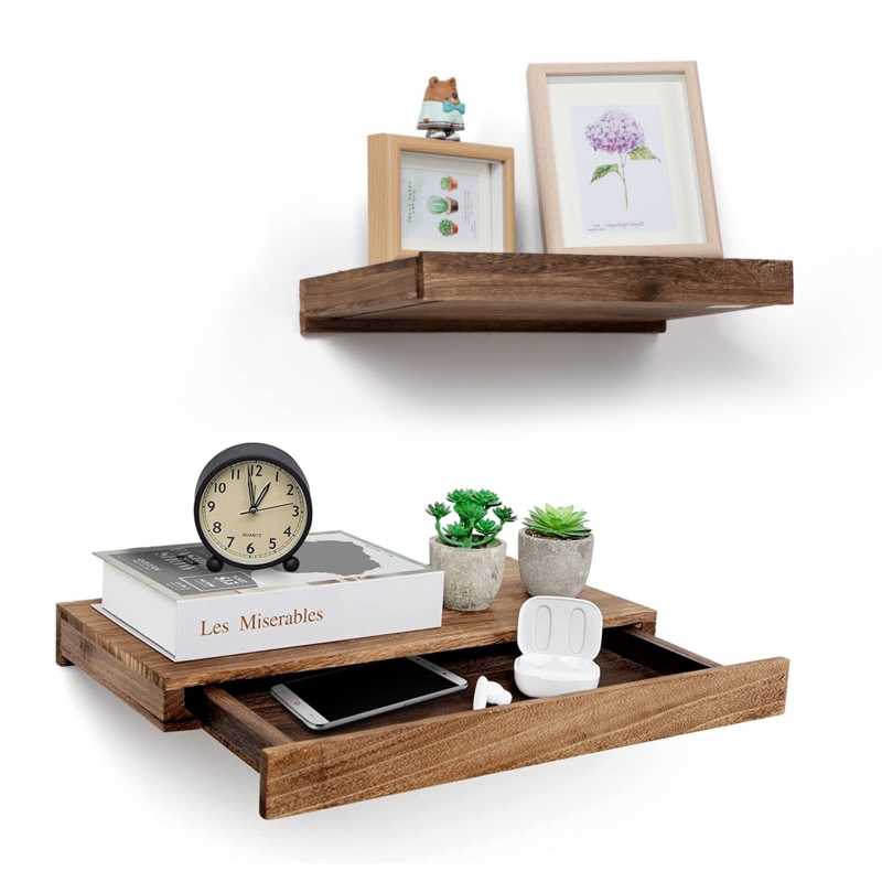 Floating Shelf With Drawers | Foter