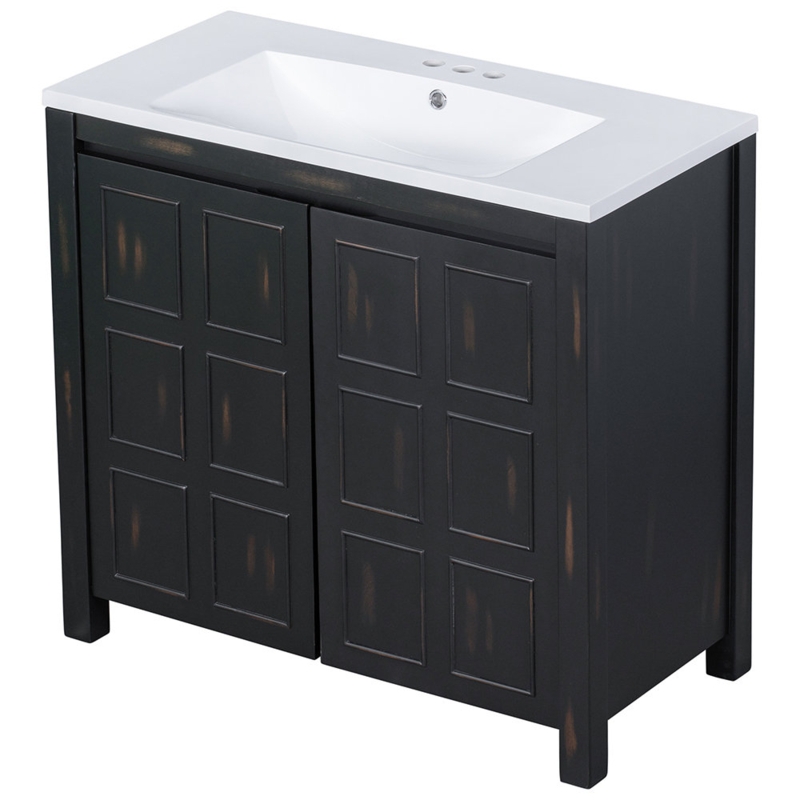 Chabelli 36'' Single Bathroom Vanity with Resin Top