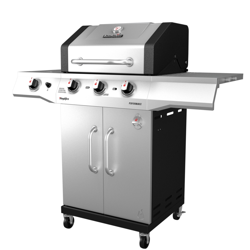 Charbroil Performance Series 3 Burner Infrared Propane Gas Grill Cabinet with Side Burner Foter