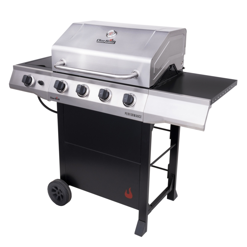 Charbroil Performance Series 4 Burner Propane Gas Grill Cart with Side Burner Foter